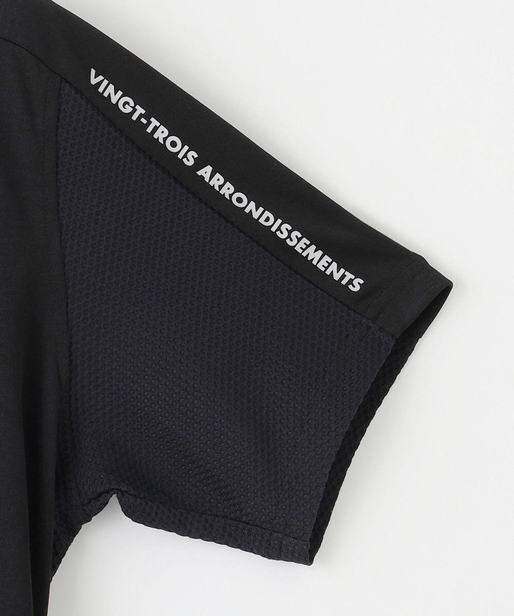 23区GOLF 【MEN】【キングサイズ/吸水速乾/UVカット】ポンチコンビポロシャツ 