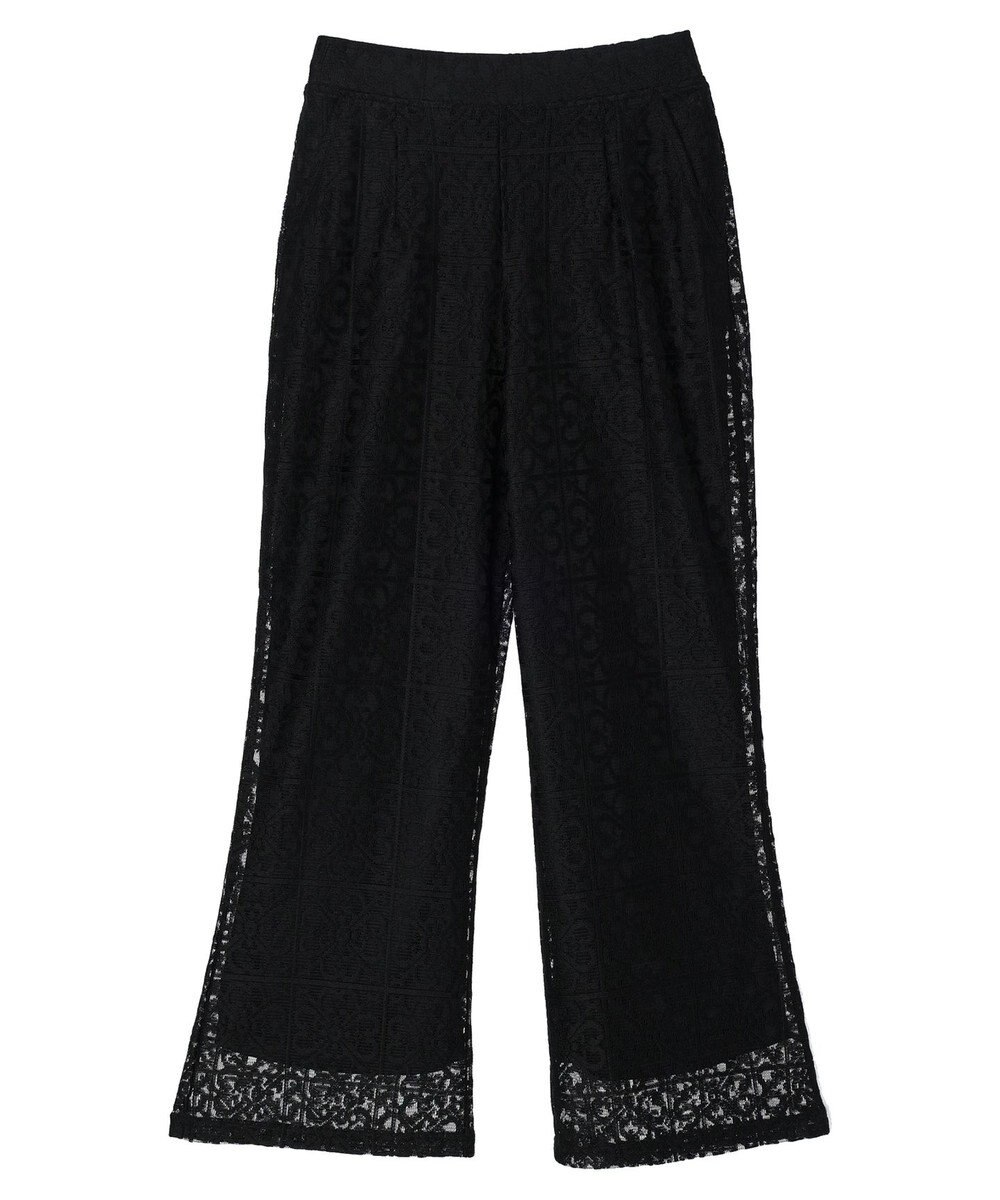 Green Parks 格子柄レースパンツ 