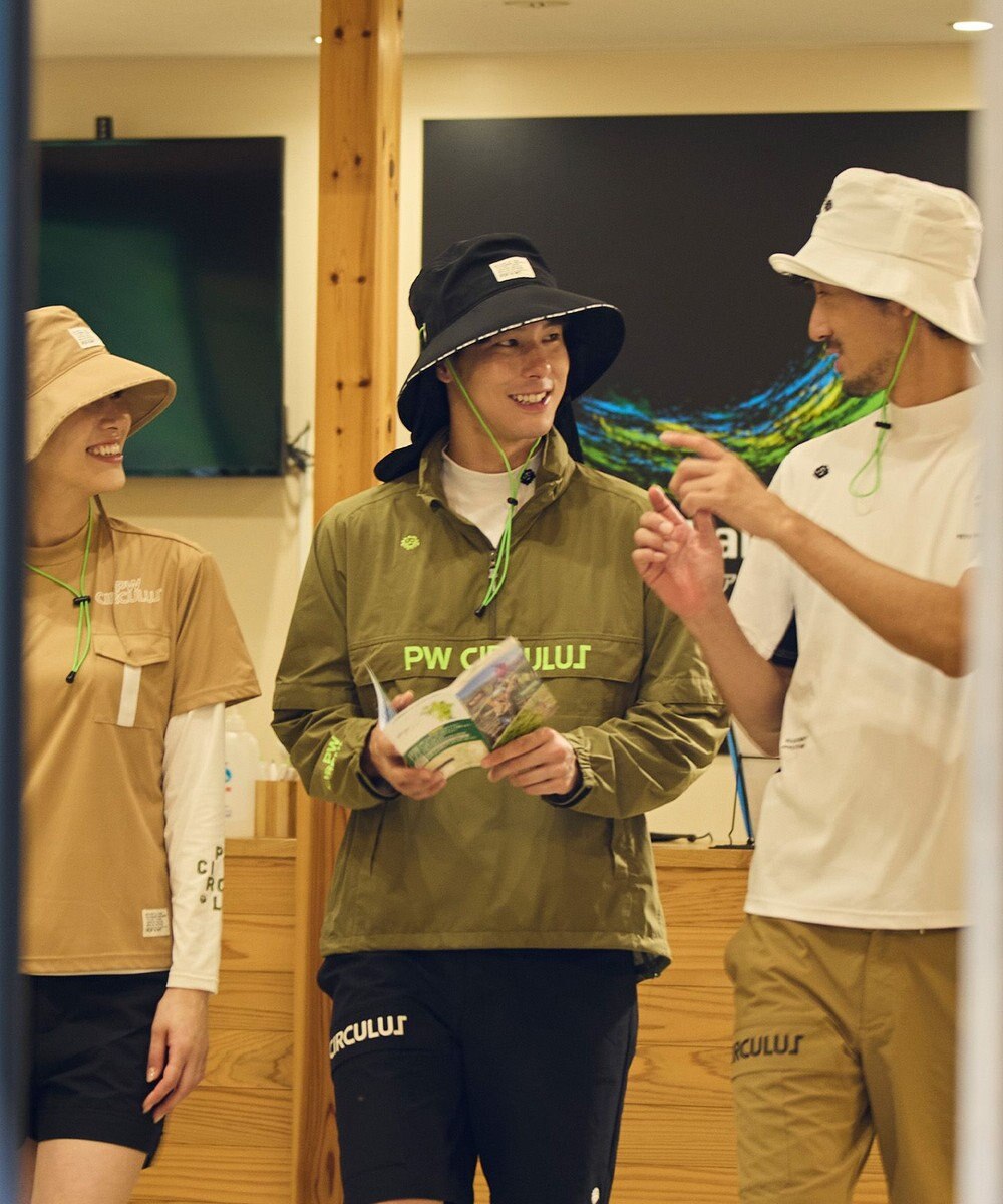 PW CIRCULUS 【 耐水圧20000mm  / レイン対応 】【UNISEX】防水レインブルゾン ゴルフ 