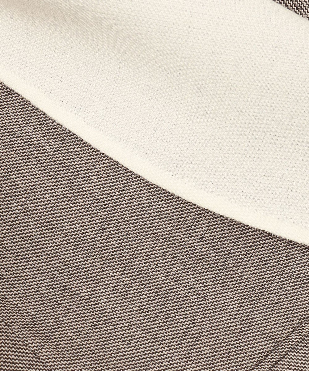 BEIGE， GRANET / ノーカラーリバージャケット 