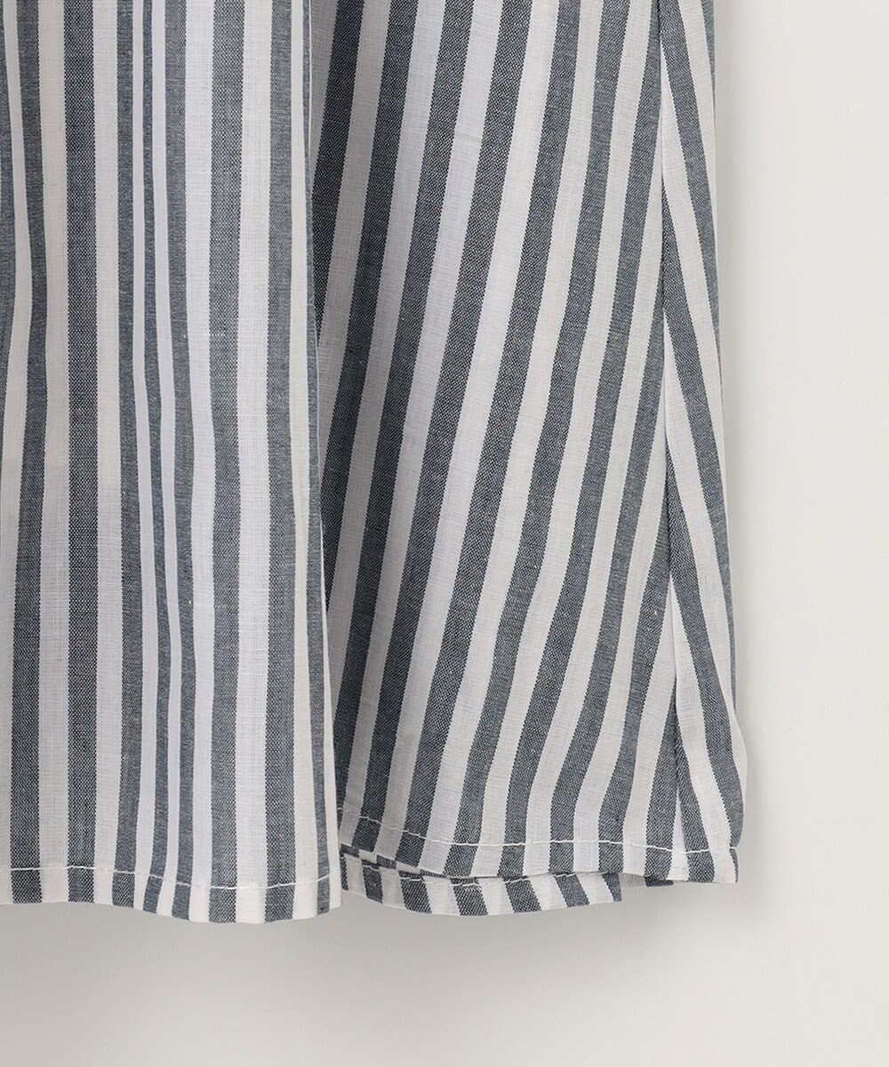 ANY L 【ウエストゴム/ポケット付】シャンブレーライク フレアスカート 