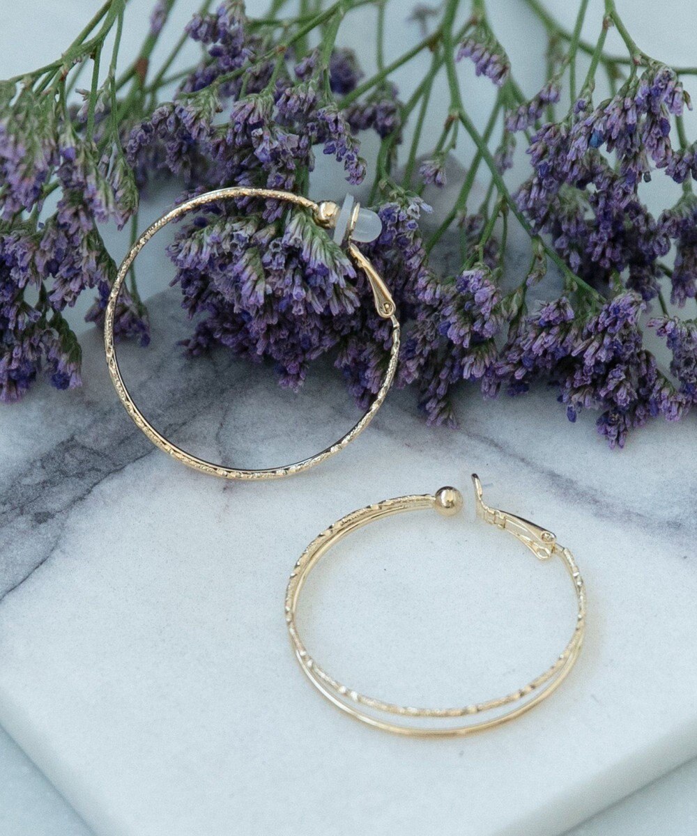 Phoebe パラレルフープイヤリング　ゴールド 