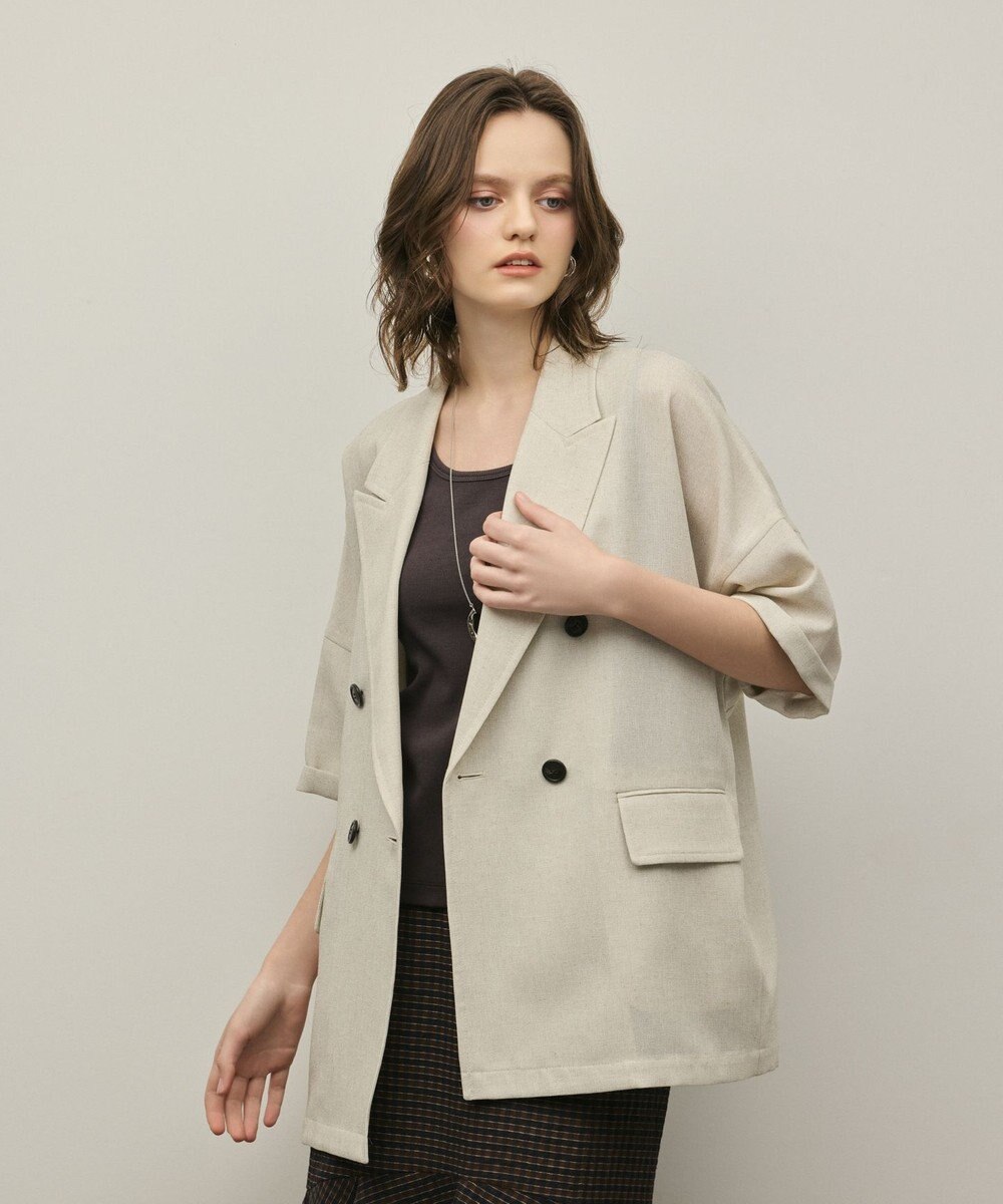 GRACE CONTINENTAL ドルマンテーラードジャケット 