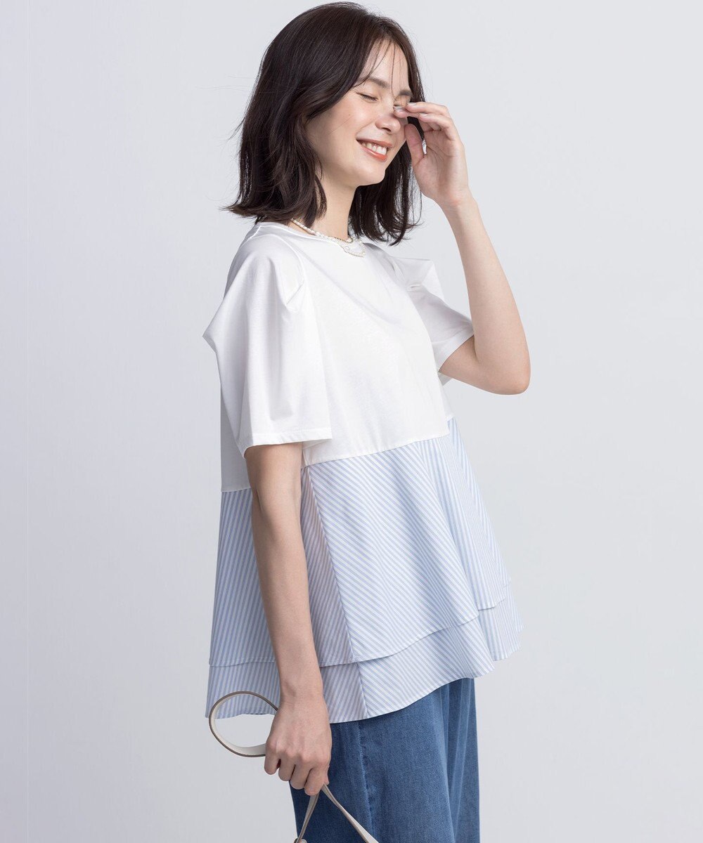 組曲 L シャツコンビティアード カットソー 