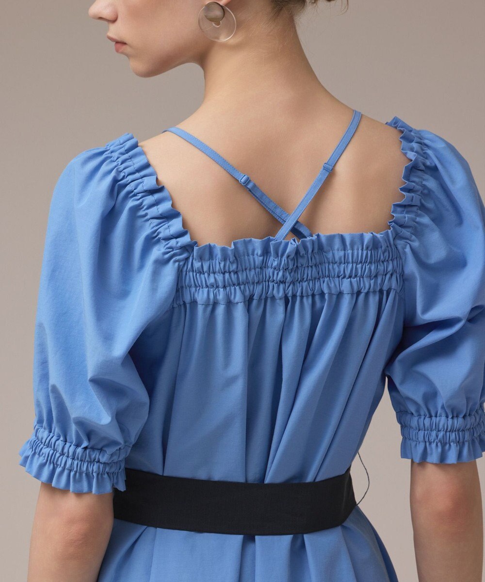 GRACE CONTINENTAL ギャザーロングワンピース 