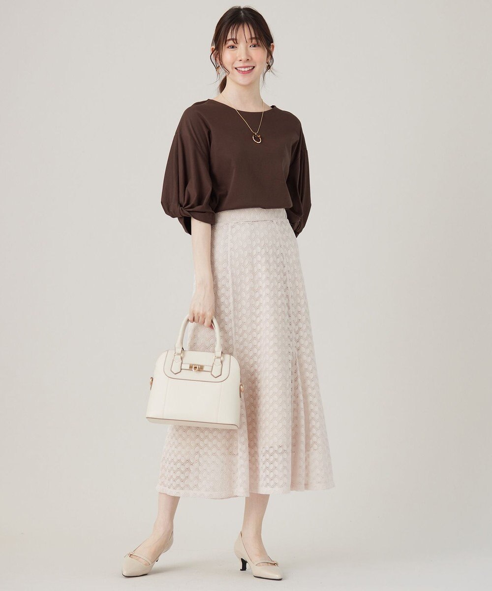 ANY SIS シルケットスムースツイストスリーブ カットソー 