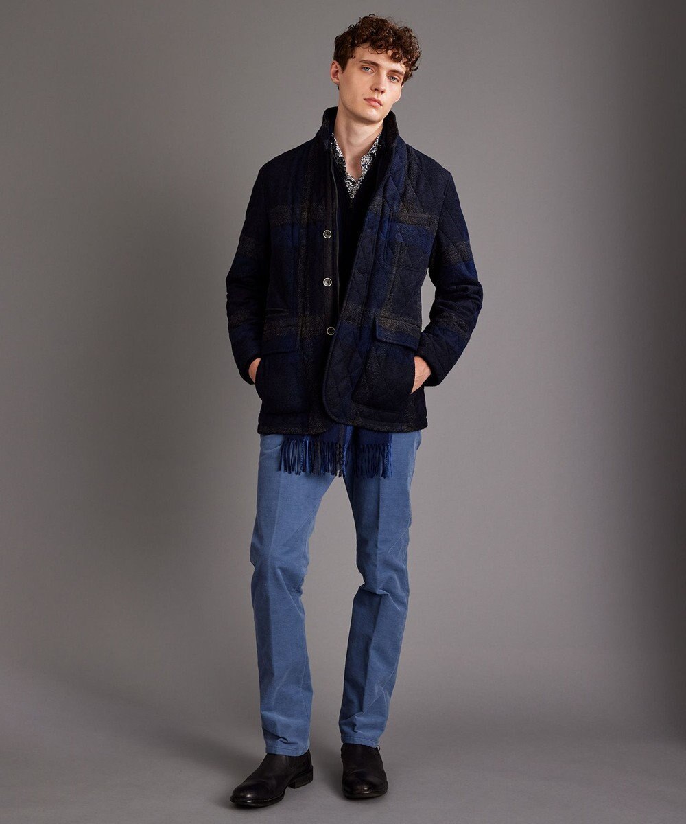 JOSEPH ABBOUD 【キングサイズ・ウエストも伸びる！/2WAYストレッチ/暖かい/オーガニック】オーガニックコットン ウオーム パンツ 