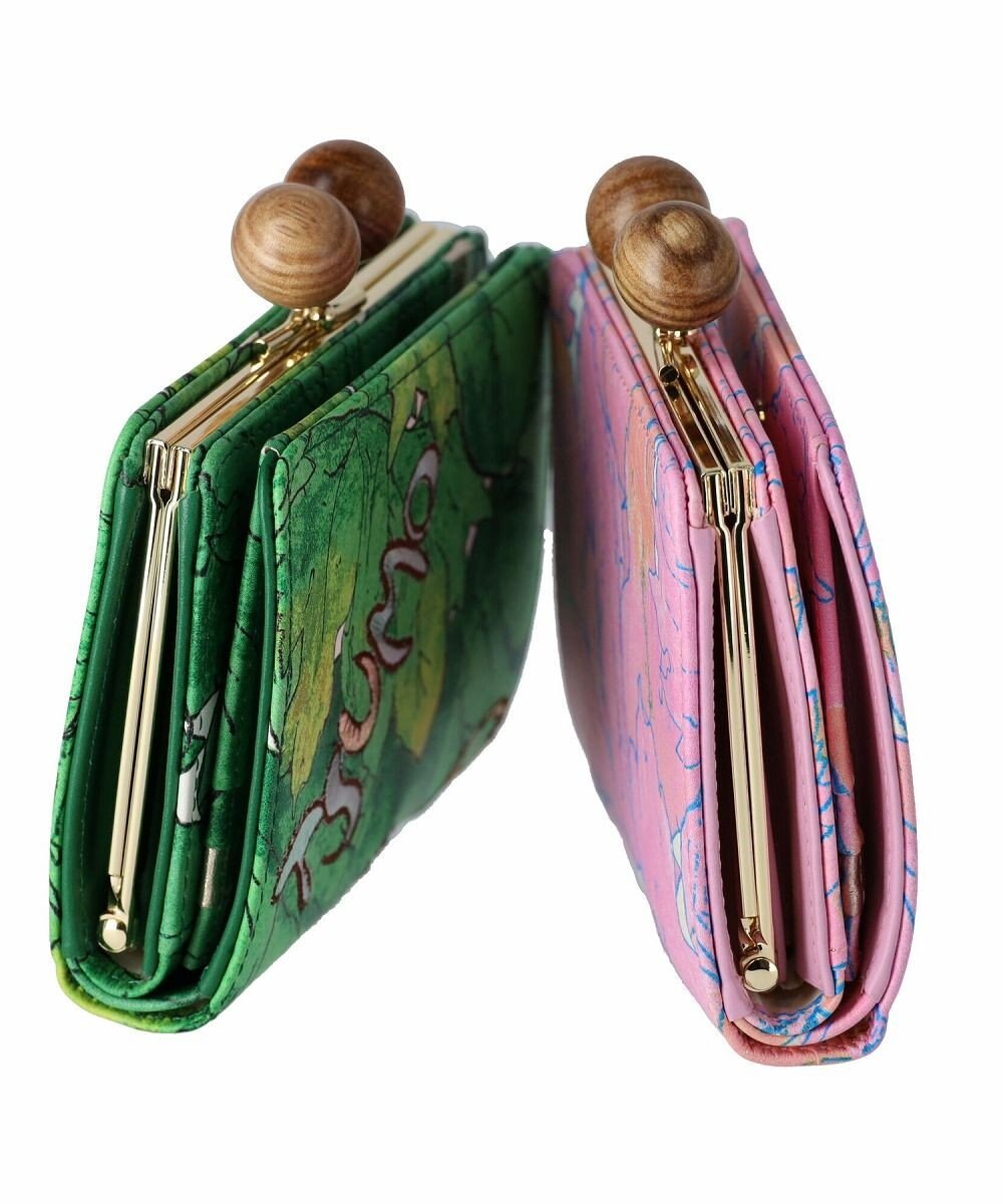 tsumori chisato CARRY 葉っぱ がま口 2つ折り財布 