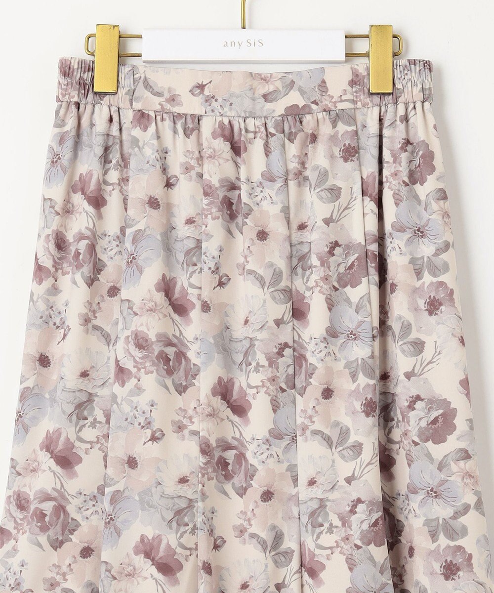 ANY SIS 【洗える】フルブルームフラワープリント スカート 