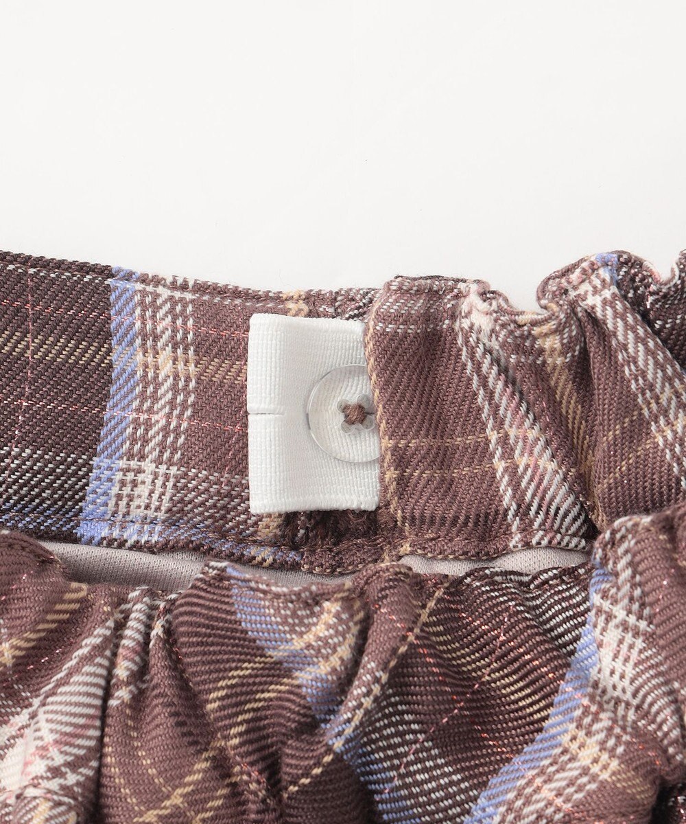 ANY KIDS チェック プリーツ スカパン 