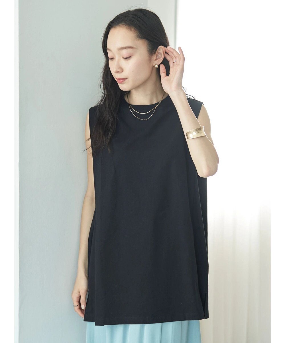 earth music&ecology ボクシーノースリーブチュニック 