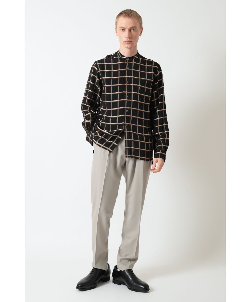 DAKS ウィンドウペーンチェックシャツ 