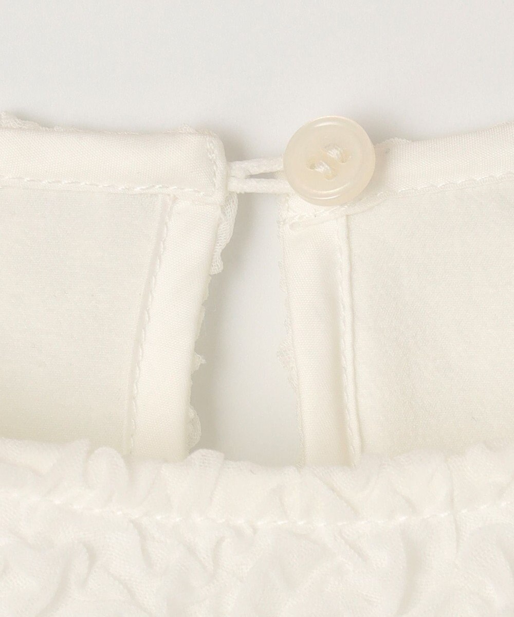 組曲 L シャーリングシフォン シアーペプラム ブラウス 