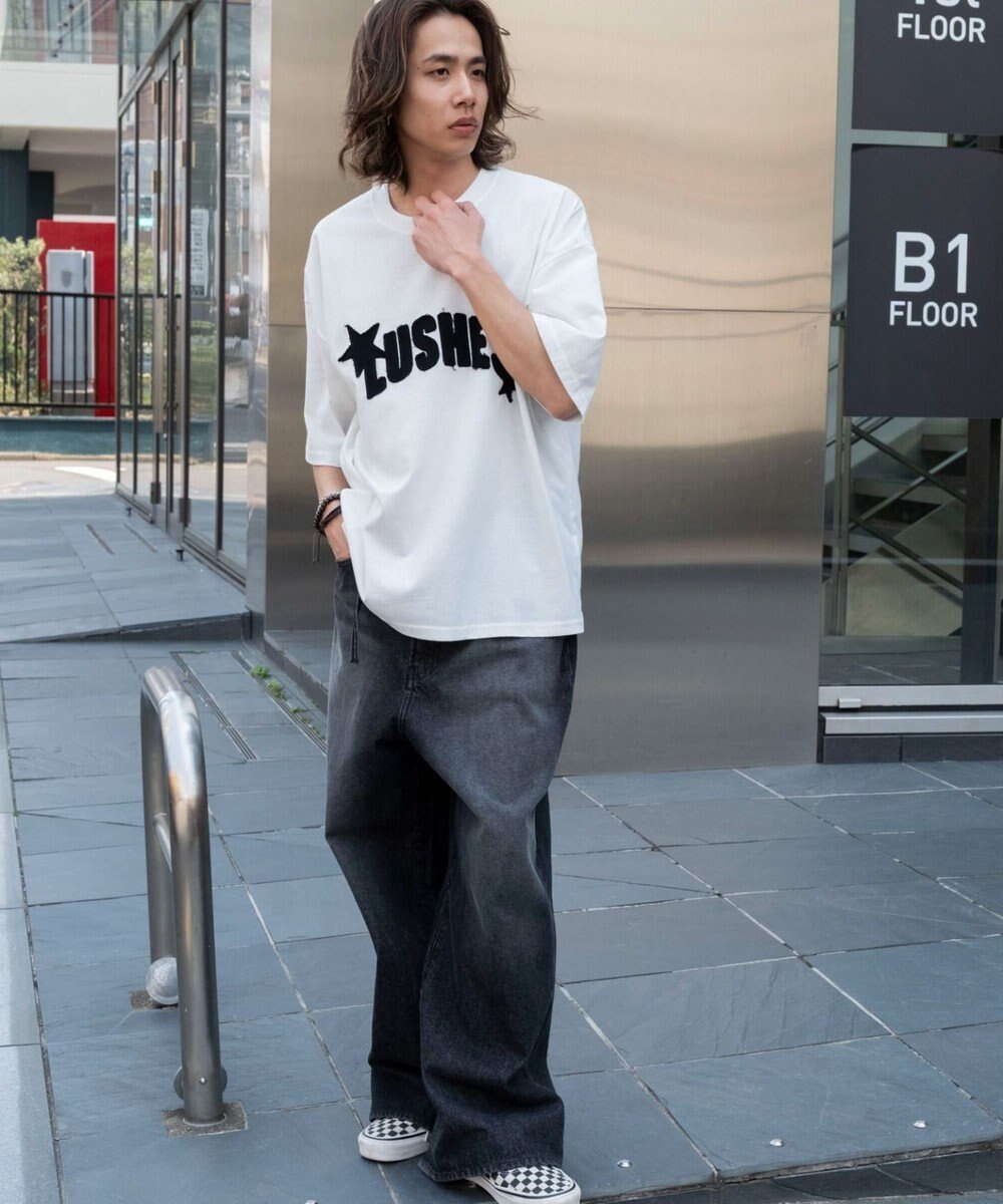 WEGO ダメージアップリケグラフィックT（SS） 