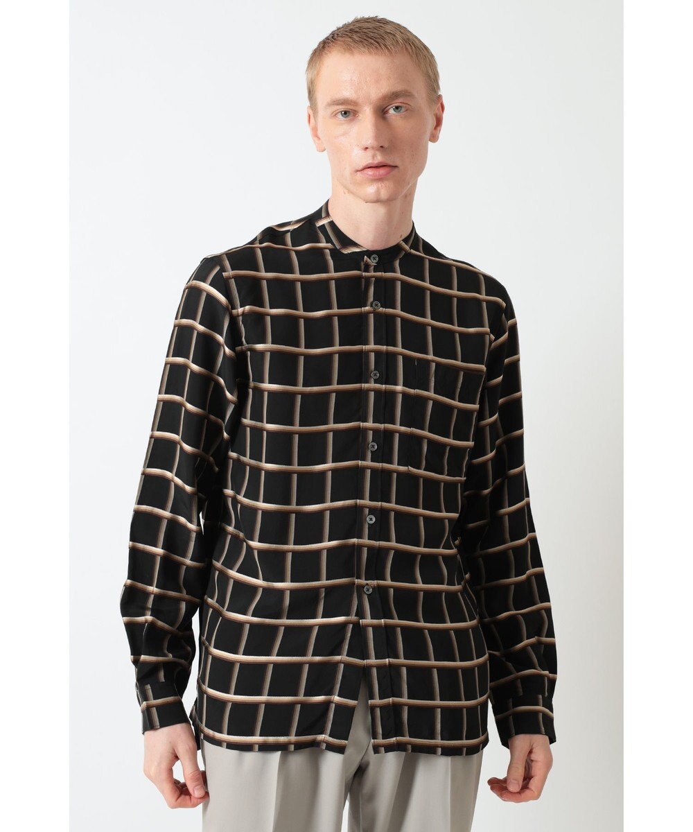 DAKS ウィンドウペーンチェックシャツ 