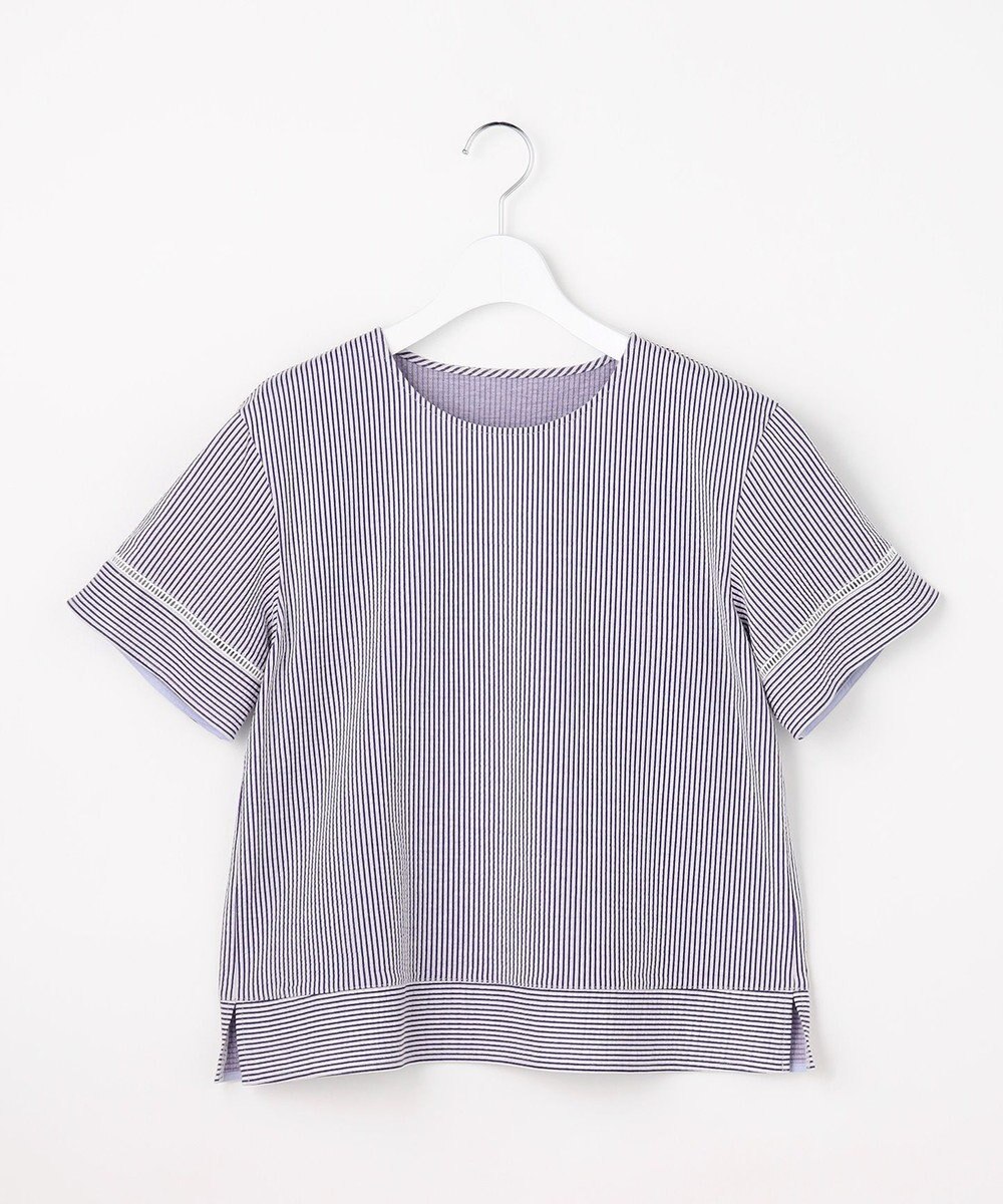 J.PRESS LADIES 【一枚で着映え】サッカージャージー クルーネック カットソー 