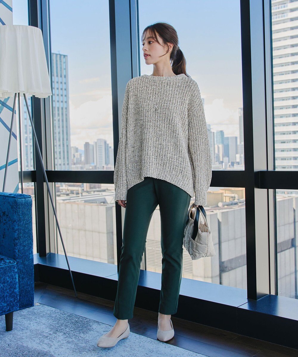 Tiaclasse 【安田美沙子さん着用・新色追加・日本製】すふれ起毛ストレートパンツ 