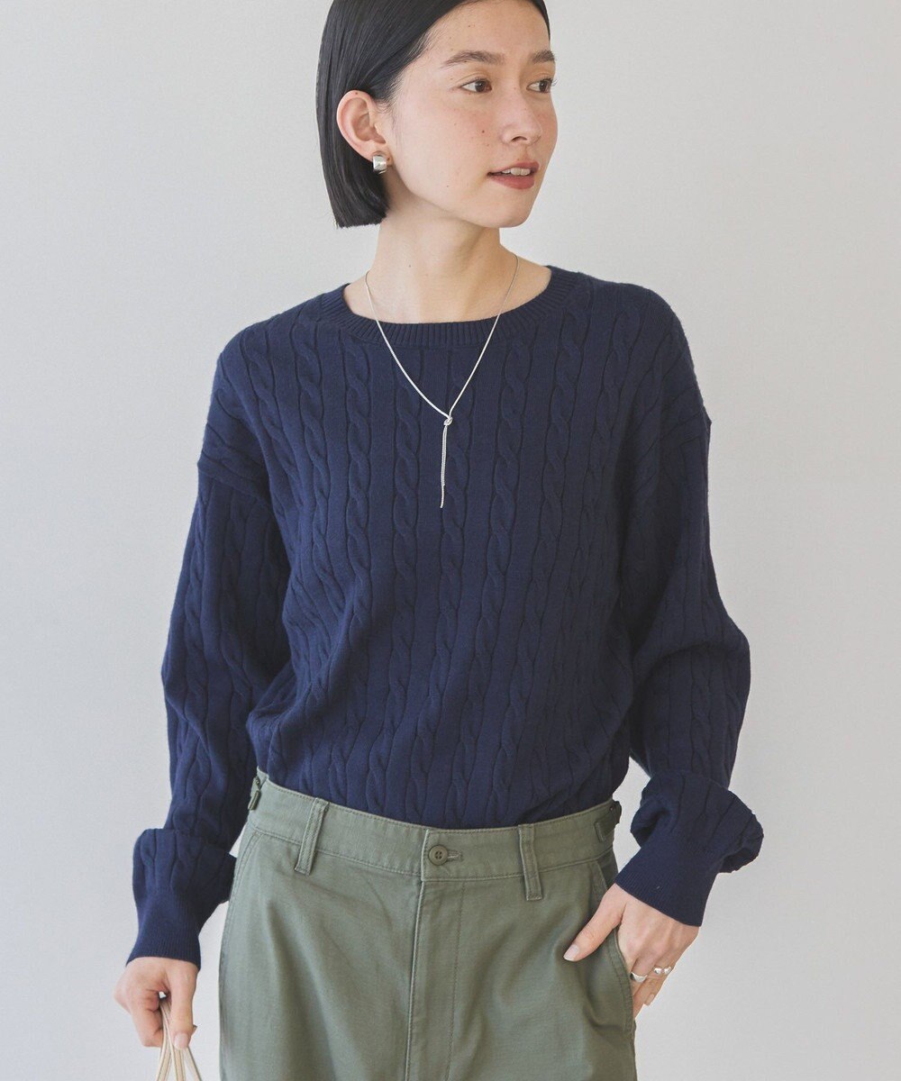 AMERICAN HOLIC バイパチケーブルニットプルオーバー 