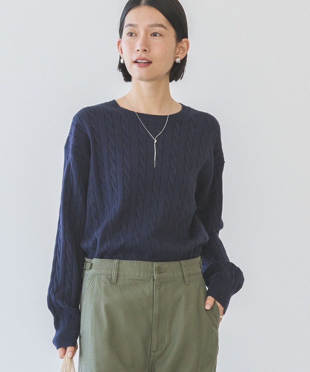 AMERICAN HOLIC バイパチケーブルニットプルオーバー 