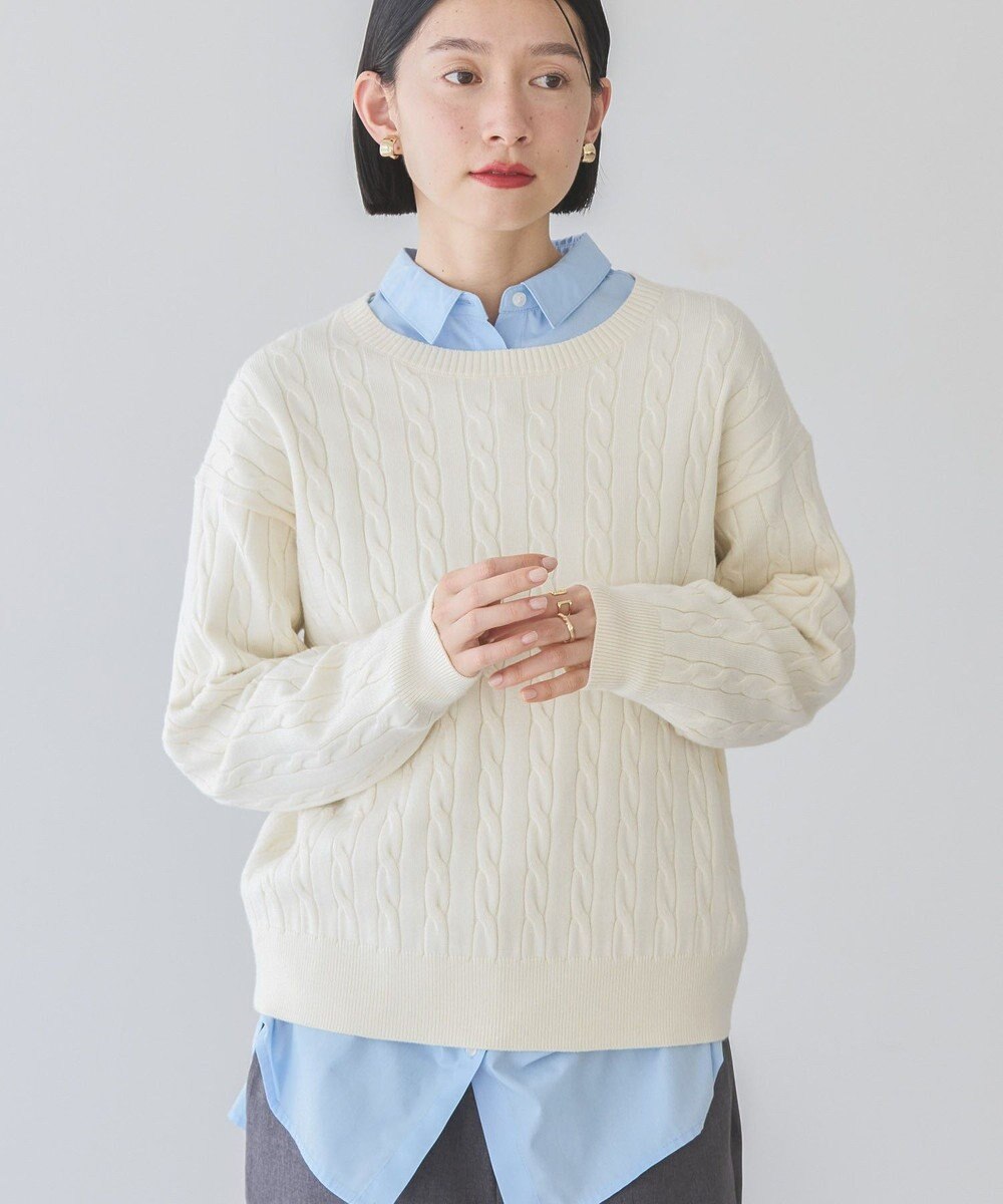 AMERICAN HOLIC バイパチケーブルニットプルオーバー 