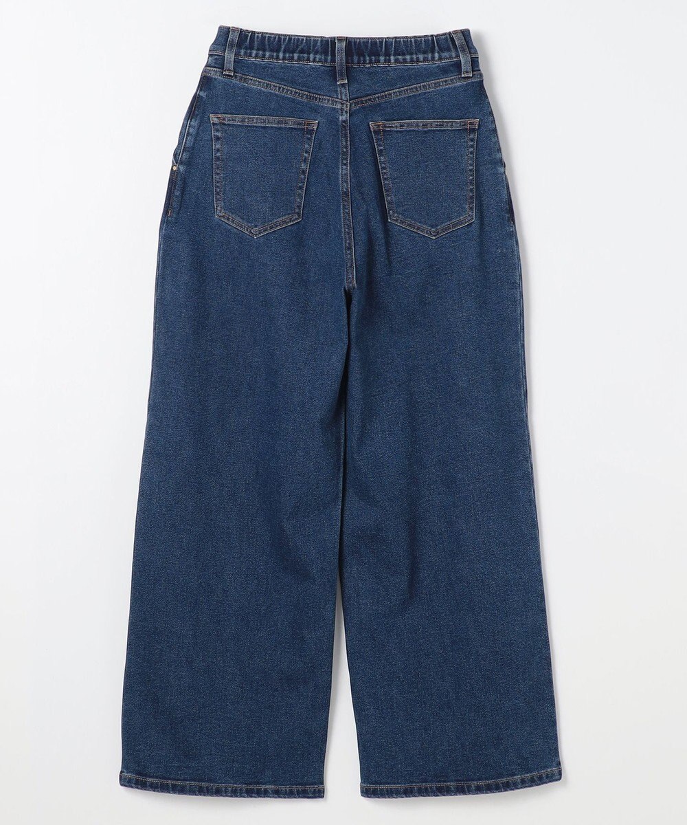 ANY L 【ウエストゴム】タックワイドデニム 
