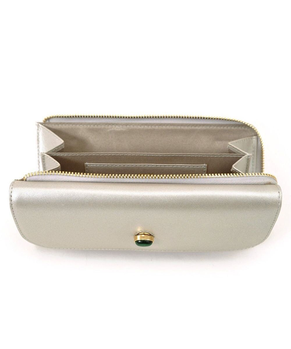 UNBILLION ペルケ perche ジェムストーンヒネリかぶせ長財布 