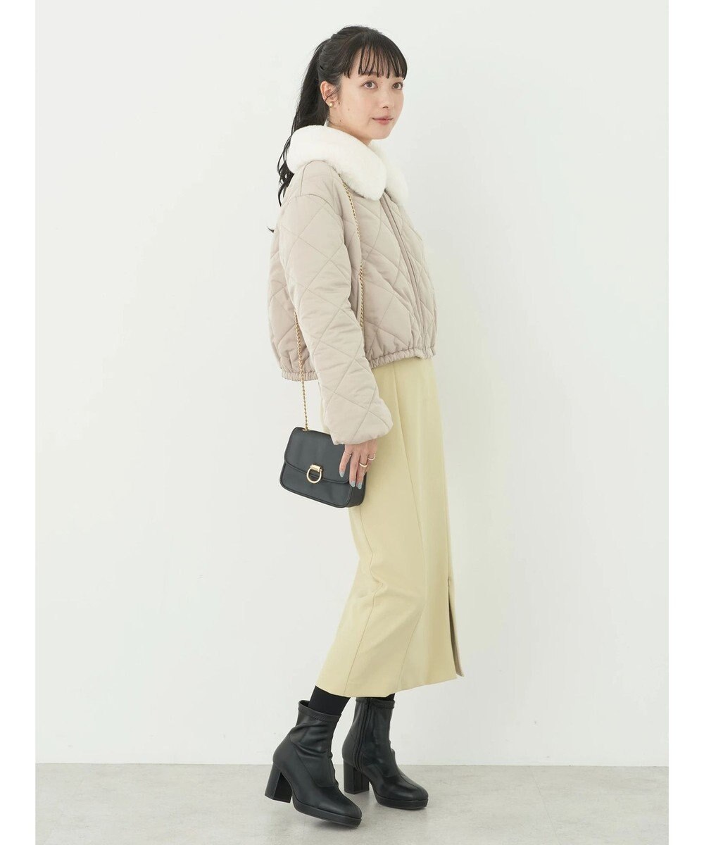 earth music&ecology ファーカラーブルゾン 