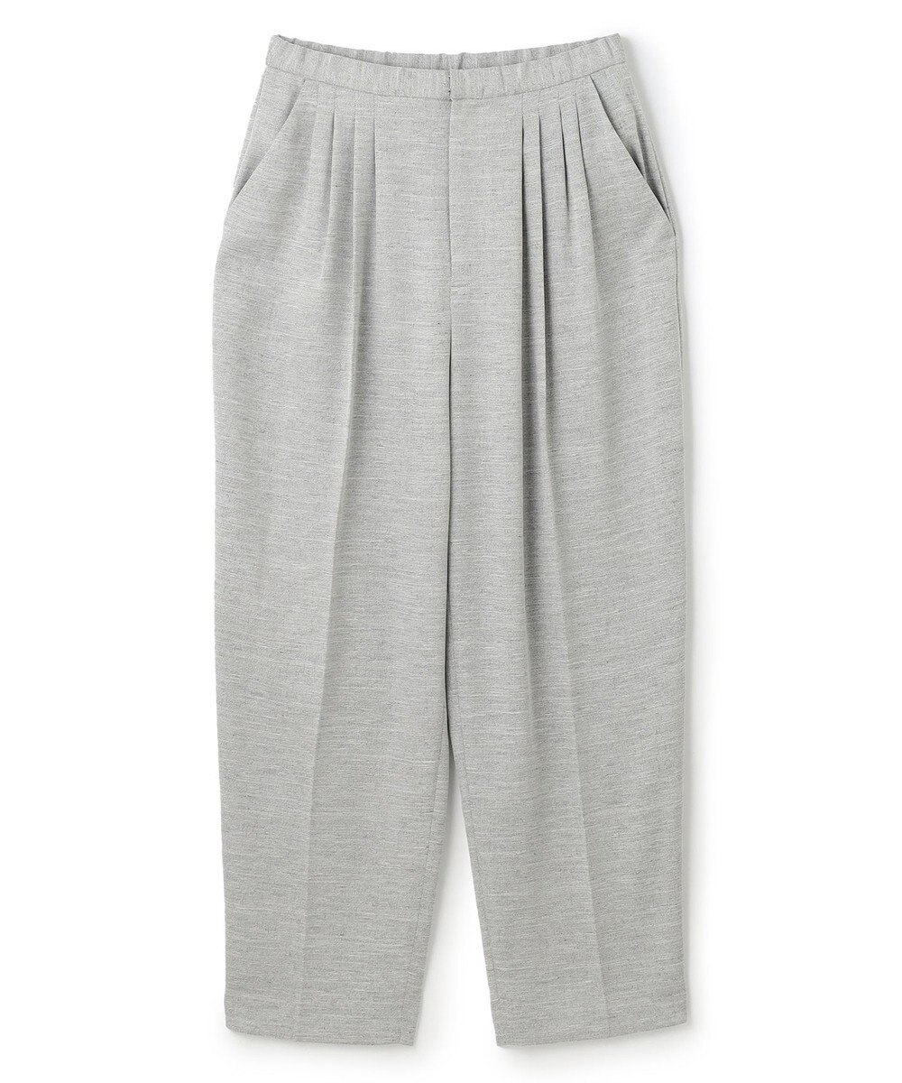 uncrave リネンライクツイル テーパードパンツ 