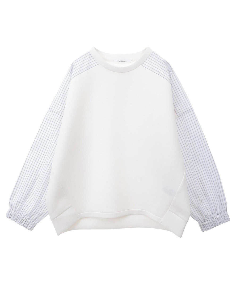 AMERICAN HOLIC 異素材コクーンポンチプルオーバー 