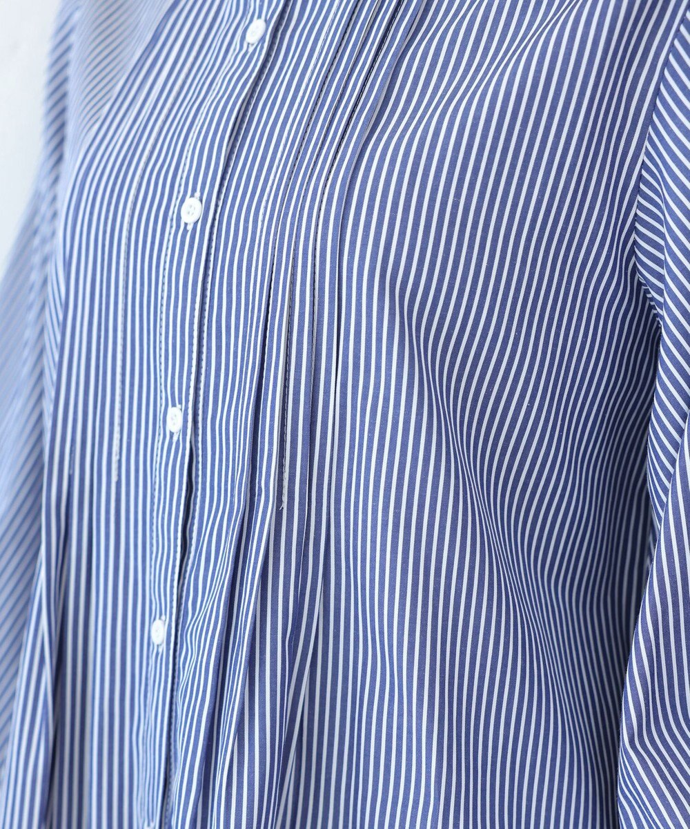 Tiaclasse 【洗える】パフ袖シャツチュニックブラウス 