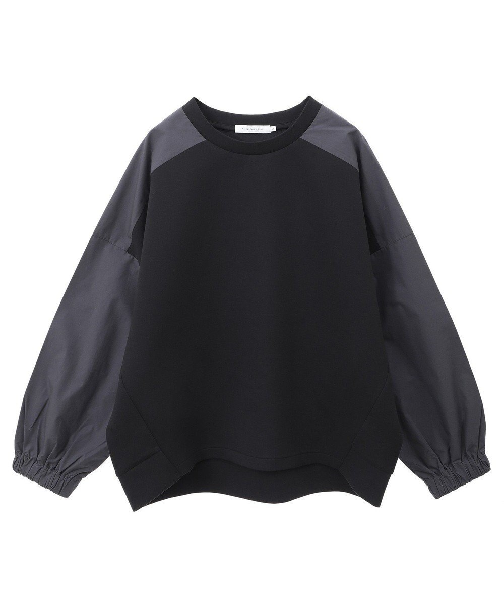 AMERICAN HOLIC 異素材コクーンポンチプルオーバー 