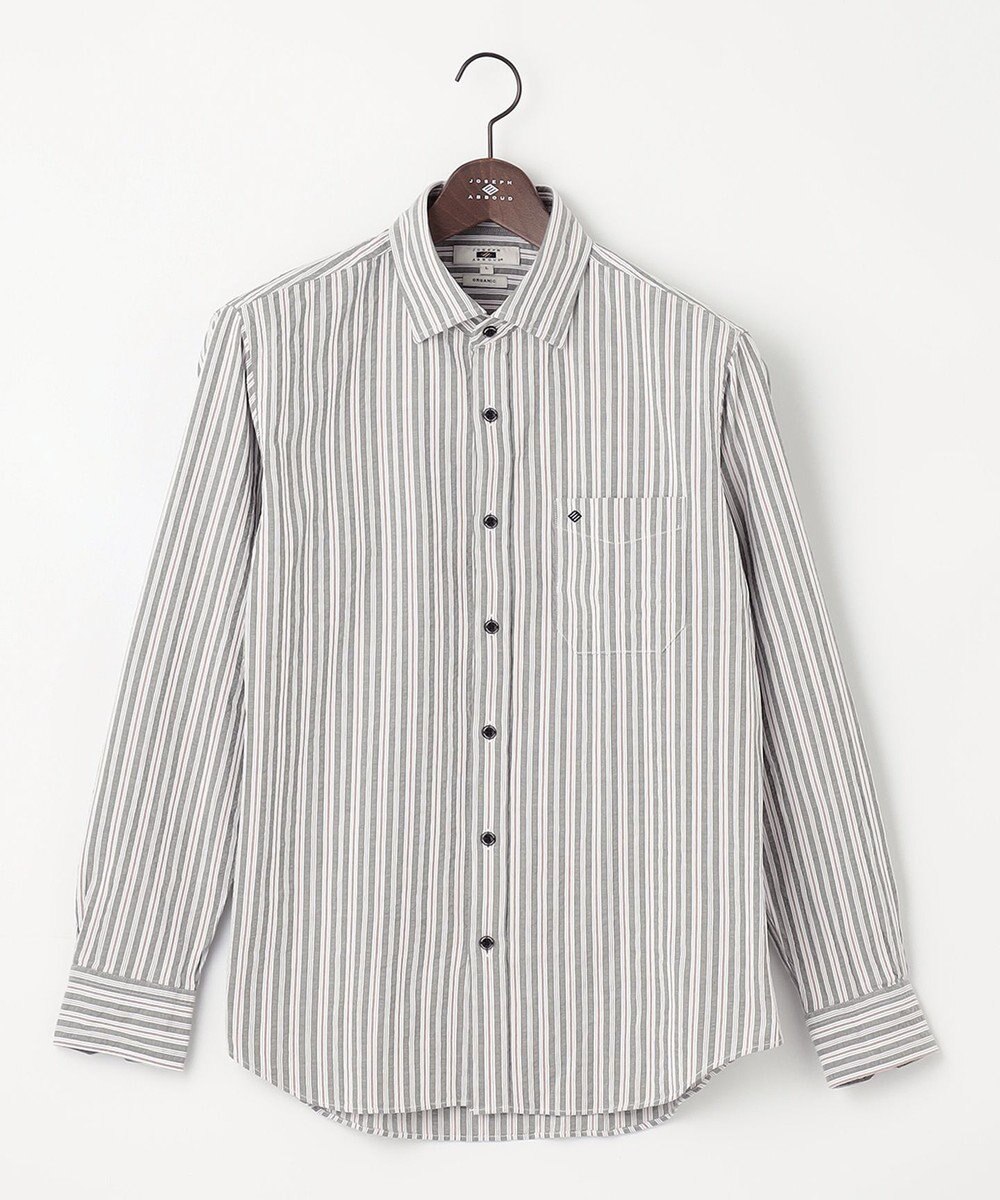 JOSEPH ABBOUD 【オーガニックコットン】オーガニックコードストライプ シャツ 
