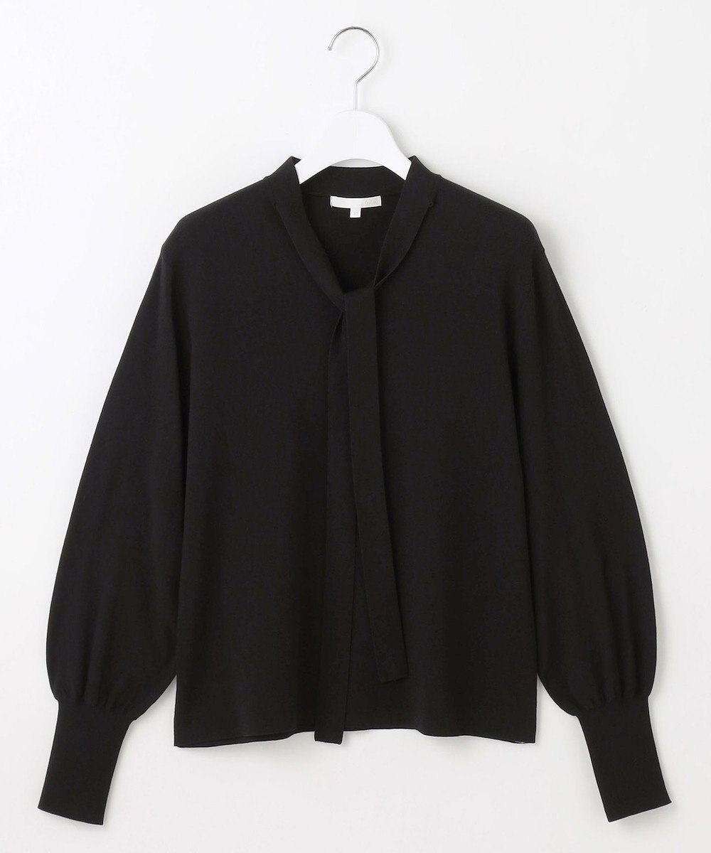 自由区 L レーヨンストレッチブラウスライク ニット 