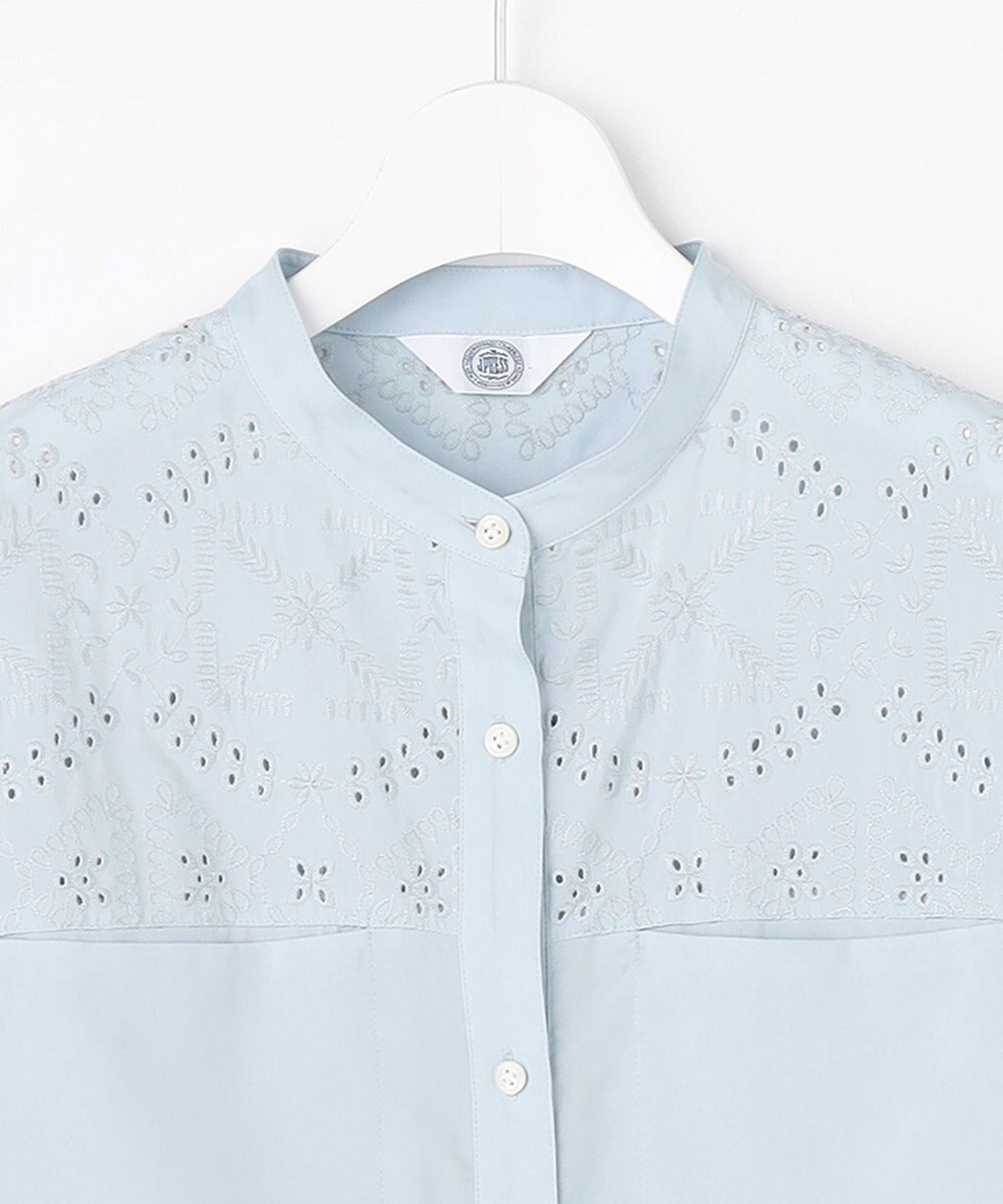 J.PRESS LADIES 【WEB限定カラーあり】エンブロイダリー シャツ ワンピース 