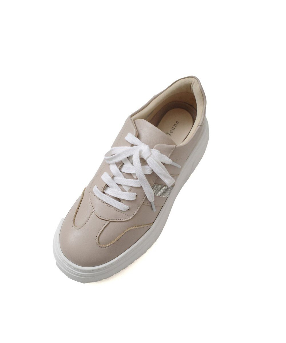 Pointer 日本製 本革ボリューム厚底スニーカー 