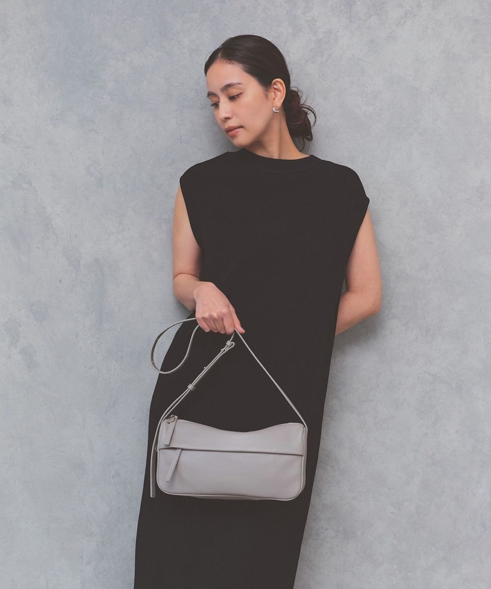 TOPKAPI 【Breath TOPKAPI】SUPPLE サプル シボレザー スワローマチ ワイド ショルダーバッグ 