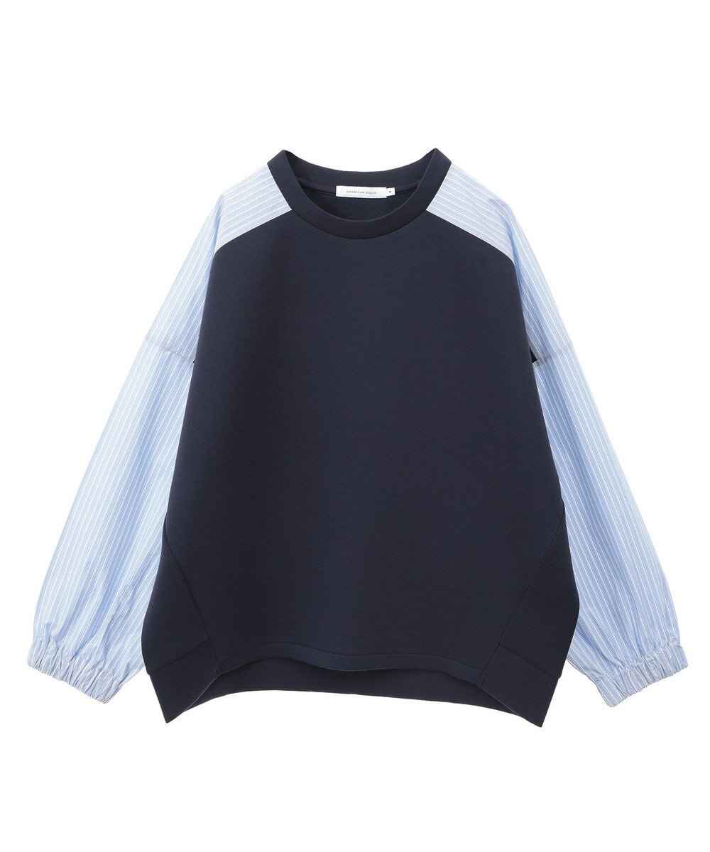 AMERICAN HOLIC 異素材コクーンポンチプルオーバー 