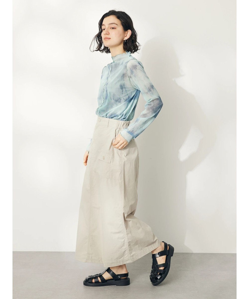 CRAFT STANDARD BOUTIQUE タイダイメッシュボトルネックインナー 