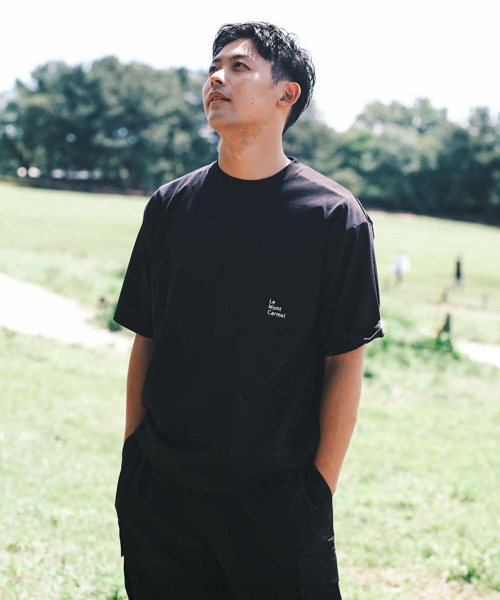 SHARE PARK MENS 【UVカット・吸水速乾・ストレッチ・軽量 】バックプリントポケットTシャツ（L・XLサイズ） 