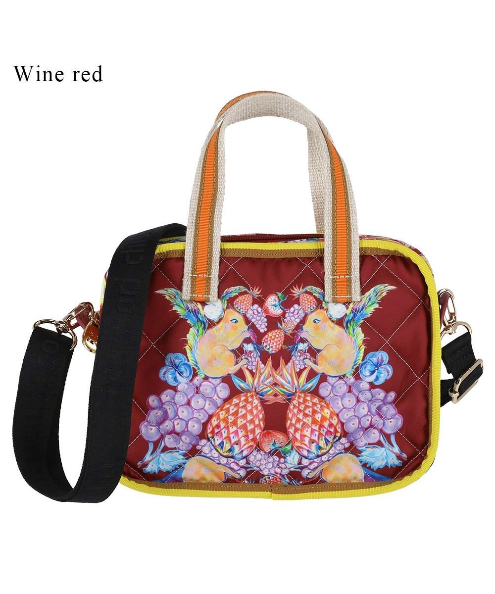 tsumori chisato CARRY tcアニマルキルト ショルダーバッグ ミニボストン 