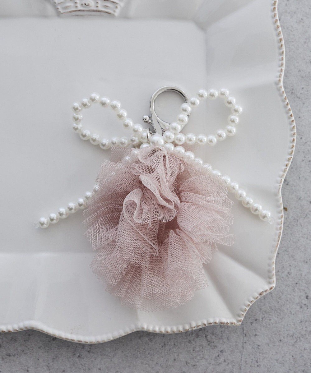 Maison de FLEUR チュールリボンチャーム 