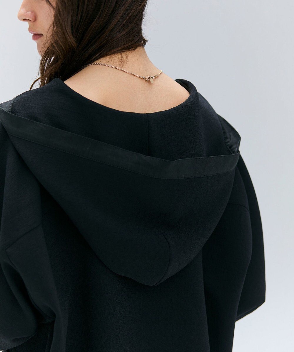 BEIGE， 【洗える】POMONA / Vネックフード付プルオーバー 