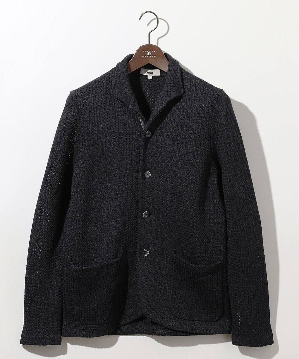 JOSEPH ABBOUD 【和紙使用エコ素材/日本素材/軽量/通気性/速乾性】和紙ムリネ ニット ジャケット 