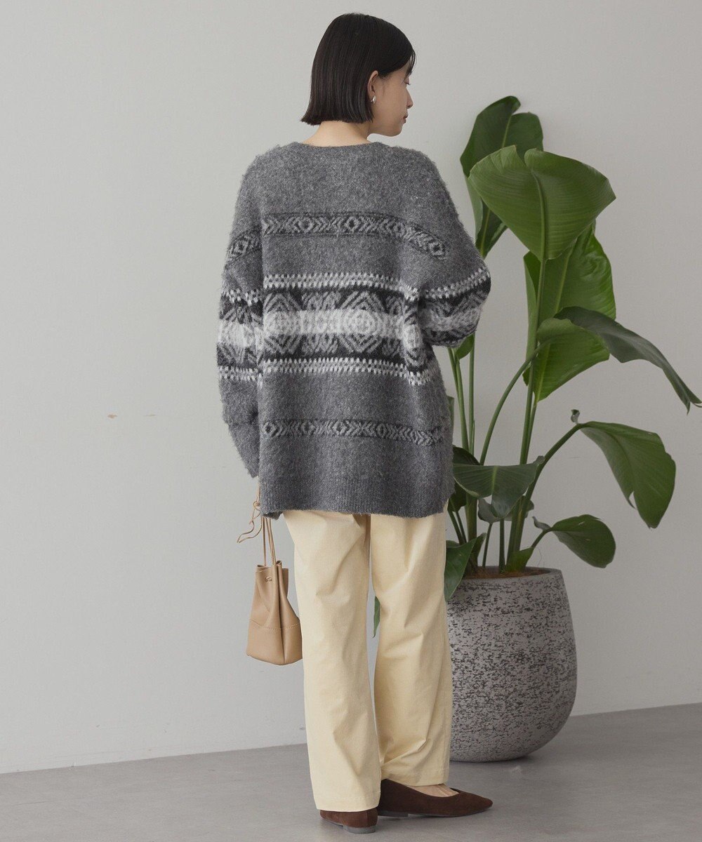 AMERICAN HOLIC アソート柄シャギーニットカーディガン 