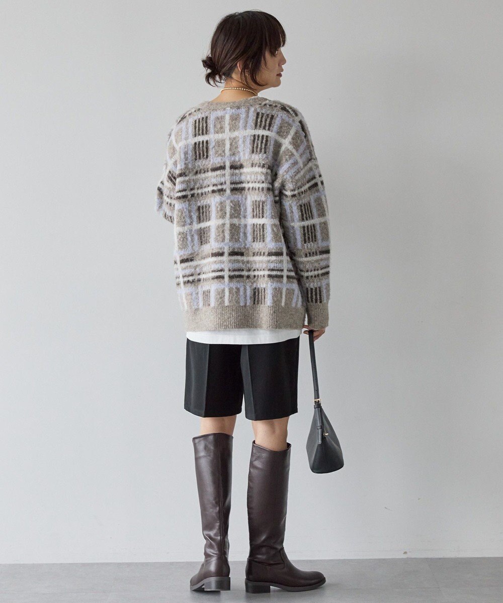 AMERICAN HOLIC アソート柄シャギーニットカーディガン 