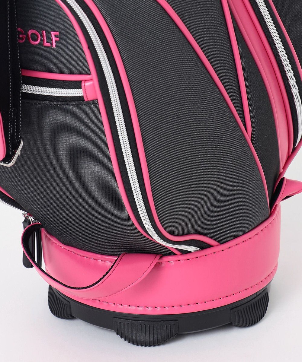 23区GOLF 【WOMEN】合皮×デニム調キャディバッグ 他と被らない 大人ピンクが初登場 
