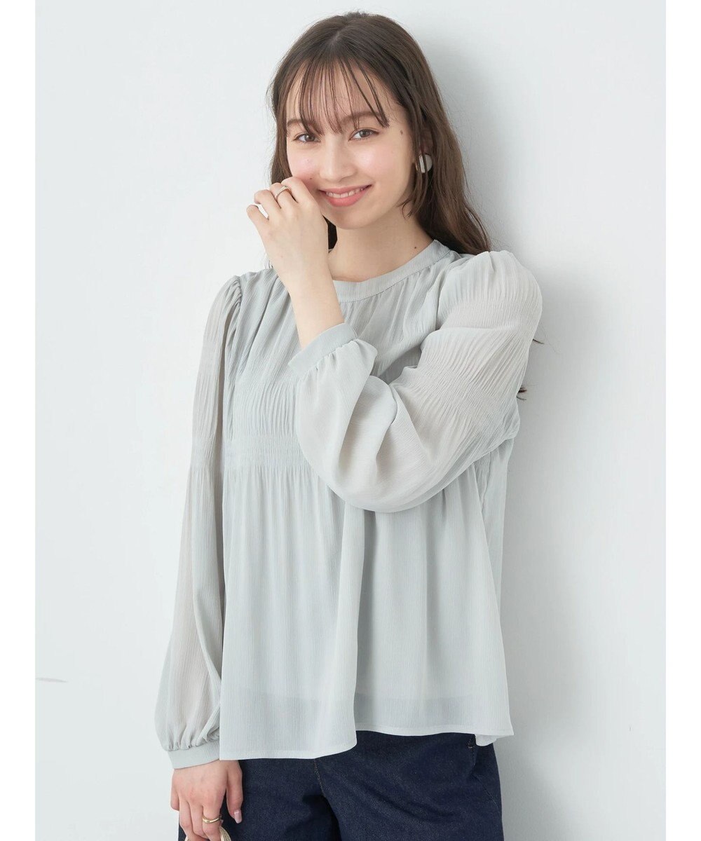 earth music&ecology マジョリカプリーツブラウス 