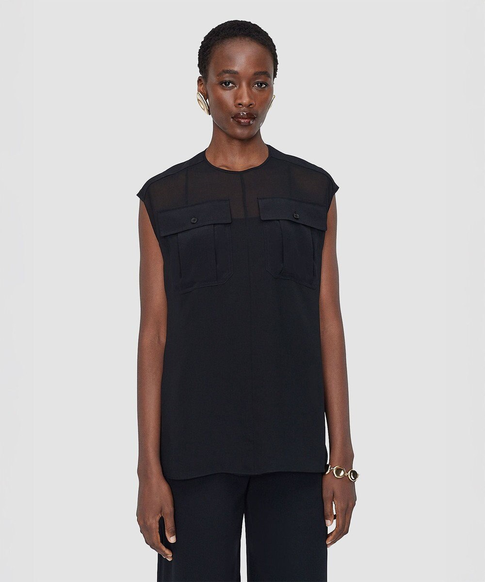 JOSEPH クレープドソワ　ブラウス　KNIZA 