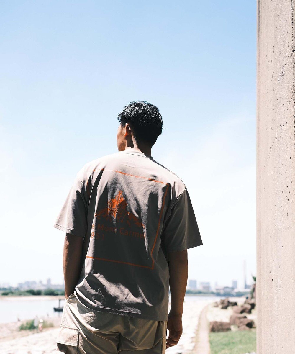 SHARE PARK MENS 【UVカット・吸水速乾・ストレッチ・軽量 】バックプリントポケットTシャツ（L・XLサイズ） 