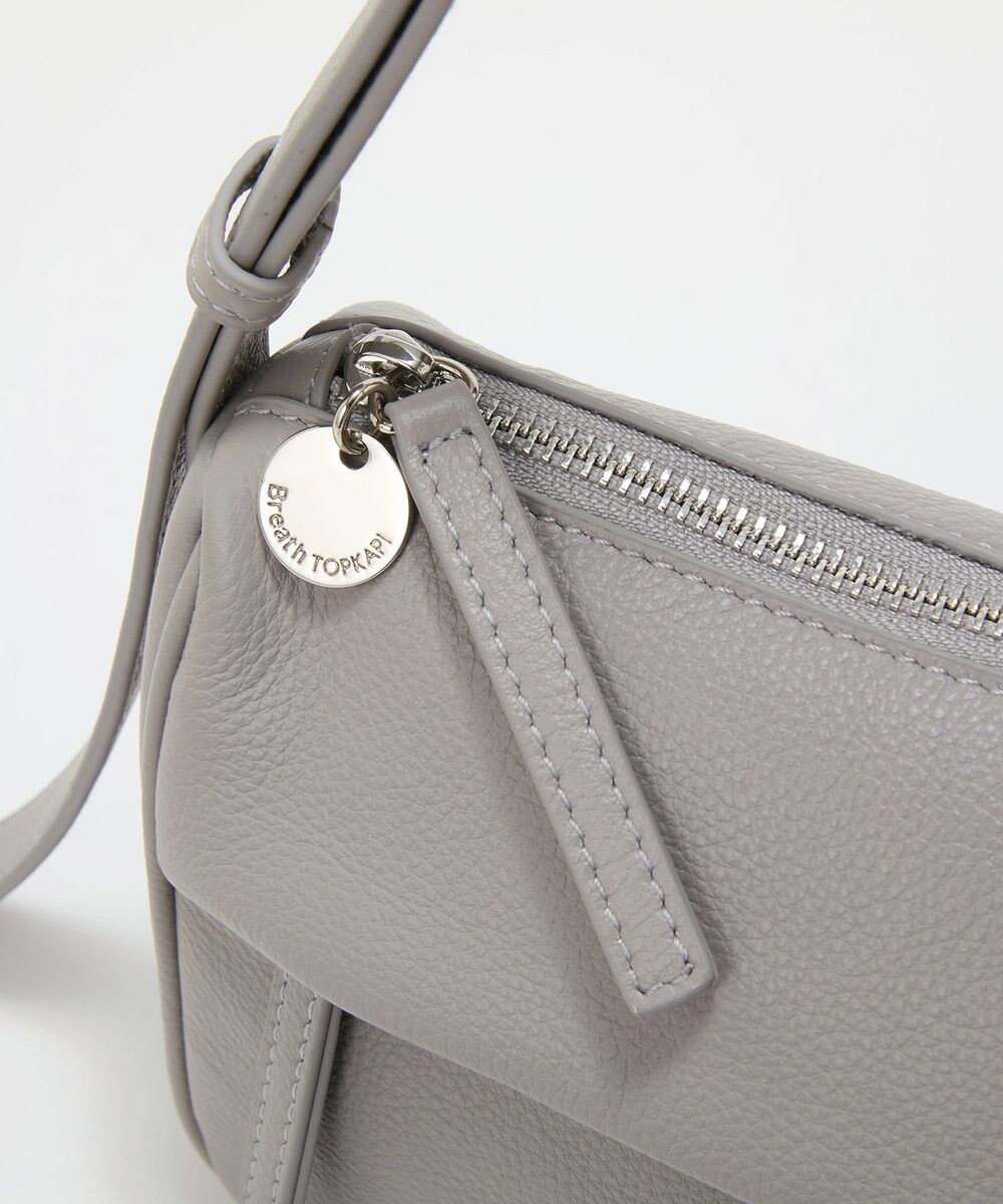 TOPKAPI 【Breath TOPKAPI】SUPPLE サプル シボレザー スワローマチ ワイド ショルダーバッグ 